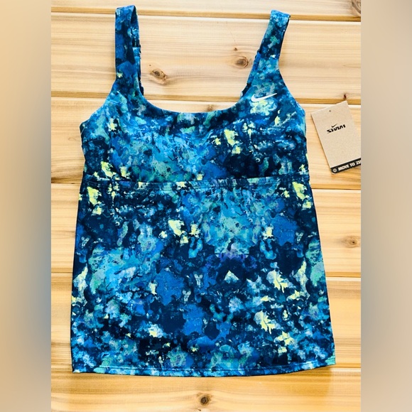 NEW Nike Women's Earth Dye Scoop Neck Tankini size Small NWT - Picture 3 of 8
